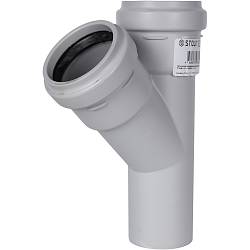 STOUT Тройник канализационный бесшумный D 58 x 58 / 45° SKB-0015-585845