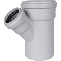 STOUT Тройник канализационный бесшумный D 110 x 58 / 45° SKB-0015-115845