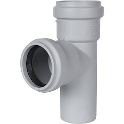 STOUT Тройник канализационный бесшумный D 58 x 58 / 87,5° SKB-0016-585887