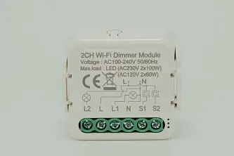 Izba Tech Умный модуль управления диммер выключатель на 2 канала для Яндекс Алисы в умный дом 0019-1