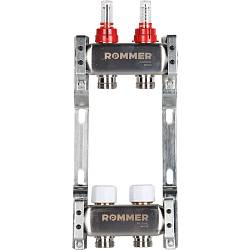 ROMMER Коллектор из нержавеющей стали с расходомерами, 2 выхода RMS-1200-000002