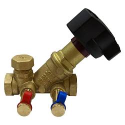 Effective Engineering Клапан баланс. ручной с изм. ниппелями и дренажем PN16 DN15 BY-52851615