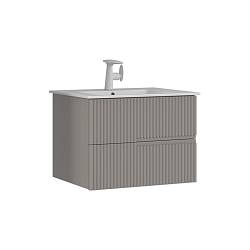 ORKA Moonlight 70 Тумба с раковиной подвесная, бежевый матовый 5001496