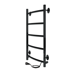 INDIGO Полотенцесушитель Arc Lux б/п electro 80/40 таймер скр.монт. R/L Черный муар  LCALE80-40BRRt