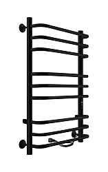 INDIGO Полотенцесушитель Brace Lux б/п electro 80/50 таймер скр.монт. R/L Черный муар LCBLE80-50BRRt