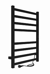INDIGO Полотенцесушитель Oktava Slim 3 electro 80/50 таймер скр.монт. R/L Черный LСLOKS3E80-50BRRt