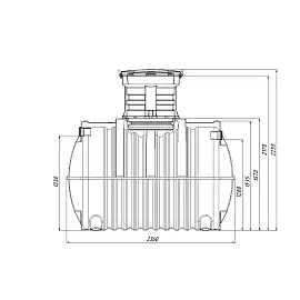 Экопром Септик Rostok Ground 8 с горловиной 600 мм 5005.3000.899.003