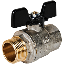 STOUT Кран шаровой полнопроходной, ВР/НР, ручка бабочка 3/4 SVB-0004-200020
