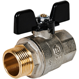 STOUT Кран шаровой полнопроходной, ВР/НР, ручка бабочка 3/4 SVB-0004-200020