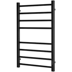 STOUT полотенцесушитель электрический PIANO quadro 80*50 Черный матовый SHQ-P2QR-008050