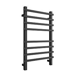STOUT полотенцесушитель электрический TECHNO quadro 80*50 Черный матовый SHQ-T2QQ-008050