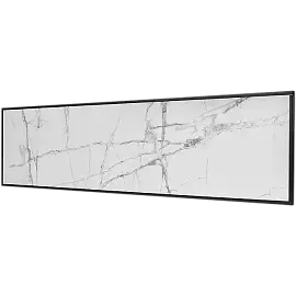 STOUT отопительная панель WHITE STONE SCT 120*30 белый гранит / черный корпус SCT-00WB-012030