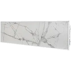 STOUT отопительная панель WHITE STONE SCT 120*30 белый гранит / белый корпус SCT-00WW-012030