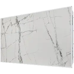 STOUT отопительная панель WHITE STONE SCT 120*60 белый гранит / белый корпус SCT-00WW-012060