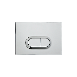 Панель смыва Loop O, глянцевый хром, пластик, Vitra 740-0580