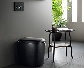 Панель смыва Sirius, матовый чёрный, пластик, Vitra 740-0411