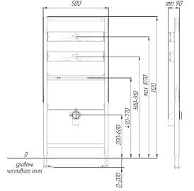 RIVO SYSTEMS Set D Инсталляция для писсуара 201001