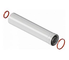 ROMMER Удлинитель дымохода коакс. раструбн. 60/100 L 500 RCA-6010-000500