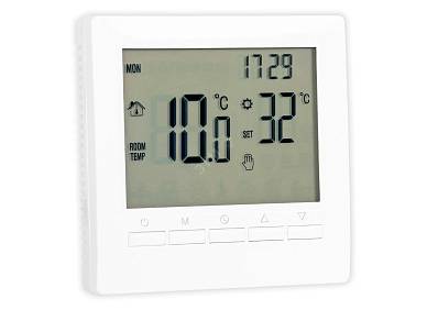 TEPLOCOM Термостат комнатный  TSFR-Prog-220/3A 2-х канальный прогр., реле 250В, 3А
