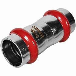 ROMMER муфта равнопроходная 18, из нержавеющей стали пресс RSS-0017-000018 