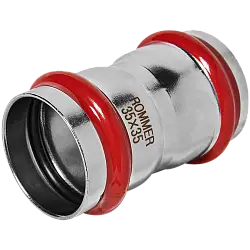 ROMMER Муфта равнопроходная 35, из нержавеющей стали пресс RSS-0017-000035 