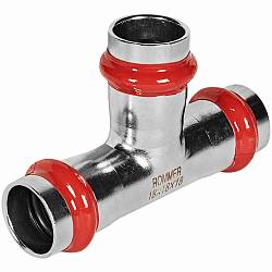 Rommer Тройник равнопроходной ВПр, 18, из нержавеющей стали, RSS-0013-000018