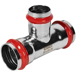 ROMMER Тройник переходной ВПр, 35х28х35, из нержавеющей стали прессовой RSS-0014-352835 