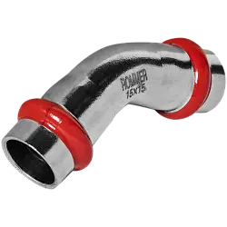 Угольник Rommer из нержавеющей стали 45° ВПр-ВПр 18 пресс RSS-0005-000018 