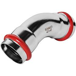 ROMMER Угольник 45° ВПр-ВПр, 42, из нержавеющей стали прессовой RSS-0005-000042