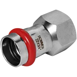 ROMMER Переходник ВПр-ВР, 22х3/4, из нержавеющей стали пресс RSS-0022-002234