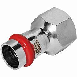 Rommer Переходник ВПр-ВР, 18х3/4, из нержавеющей стали, пресс RSS-0022-001834