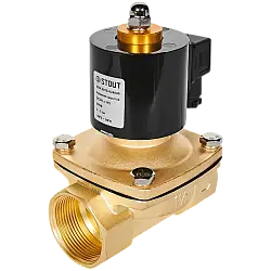 STOUT Клапан соленоидный (электромагнитный), прямого действия, НЗ, 24В, G1 1/2, EPDM SSV-0010-024040