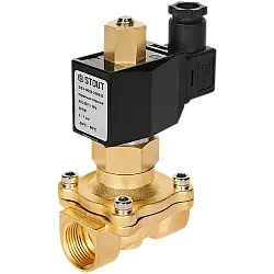 STOUT Клапан соленоидный (электромагнитный), прямого действия, НО, 220В, G3/4, EPDM SSV-0020-220020