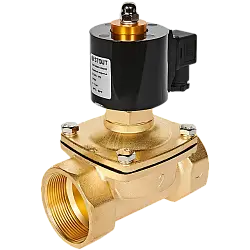 STOUT Клапан соленоидный (электромагнитный), прямого действия, НО, 24В, G2, EPDM SSV-0020-024050