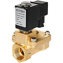 STOUT Клапан соленоидный, непрямого действия, НЗ, 220В, G3/4, EPDM SSV-0030-220020