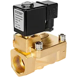 STOUT Клапан соленоидный, непрямого действия, НЗ, 24В, G1, EPDM SSV-0030-024025