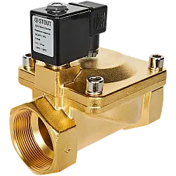 STOUT Клапан соленоидный, непрямого действия, НЗ, 24В, G2, EPDM SSV-0030-024050