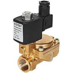 STOUT Клапан соленоидный, непрямого действия, НО, 24В, G3/4, EPDM SSV-0040-024020