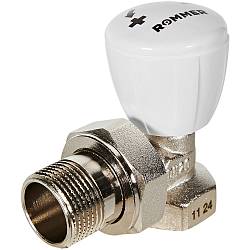 ROMMER Клапан ручной регулирующий, угловой 3/4 RVR-0002-100020
