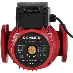 ROMMER Насос циркуляционный FORCE фланцевый трехскоростной 40-120F 220V RPF-0001-40120220