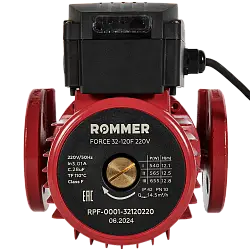 ROMMER Насос циркуляционный FORCE фланцевый, трехскоростной 32-120F 220V RPF-0001-32120220