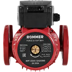 ROMMER Насос циркуляционный FORCE фланцевый трехскоростной 32-120F 380V RPF-0003-32120380