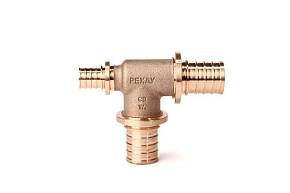 Рехау Тройник с уменьшенным торцевым проходом 25-25-16 RX+ красная бронза, 14570723001