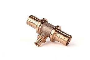 Рехау Тройник с уменьшенным боковым проходом 32-16-32 RX+ красная бронза, 14570643001