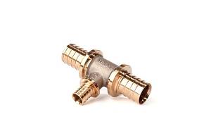 Рехау Тройник с уменьшенным боковым проходом 32-20-32 RX+ красная бронза, 14570653001