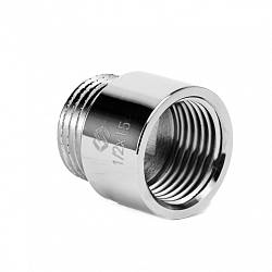 MVI Удлинитель латунный хромированный НР-ВР 1/2 x 15мм, BF.671.04-L15