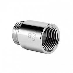 MVI Удлинитель латунный хромированный НР-ВР 1/2 x 25мм, BF.671.04-L25