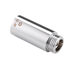 MVI Удлинитель латунный хромированный НР-ВР 1/2 x 50мм, BF.671.04-L50